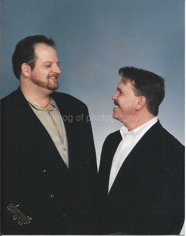 A Portrait Of Two Men FOUND Photo Poster painting ColorOriginal OLAN MILLS 99 5