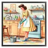 Modern Housewife-11CT Stamped Cross Stitch 40*40cm/15.75*15.75in tapestrymarket