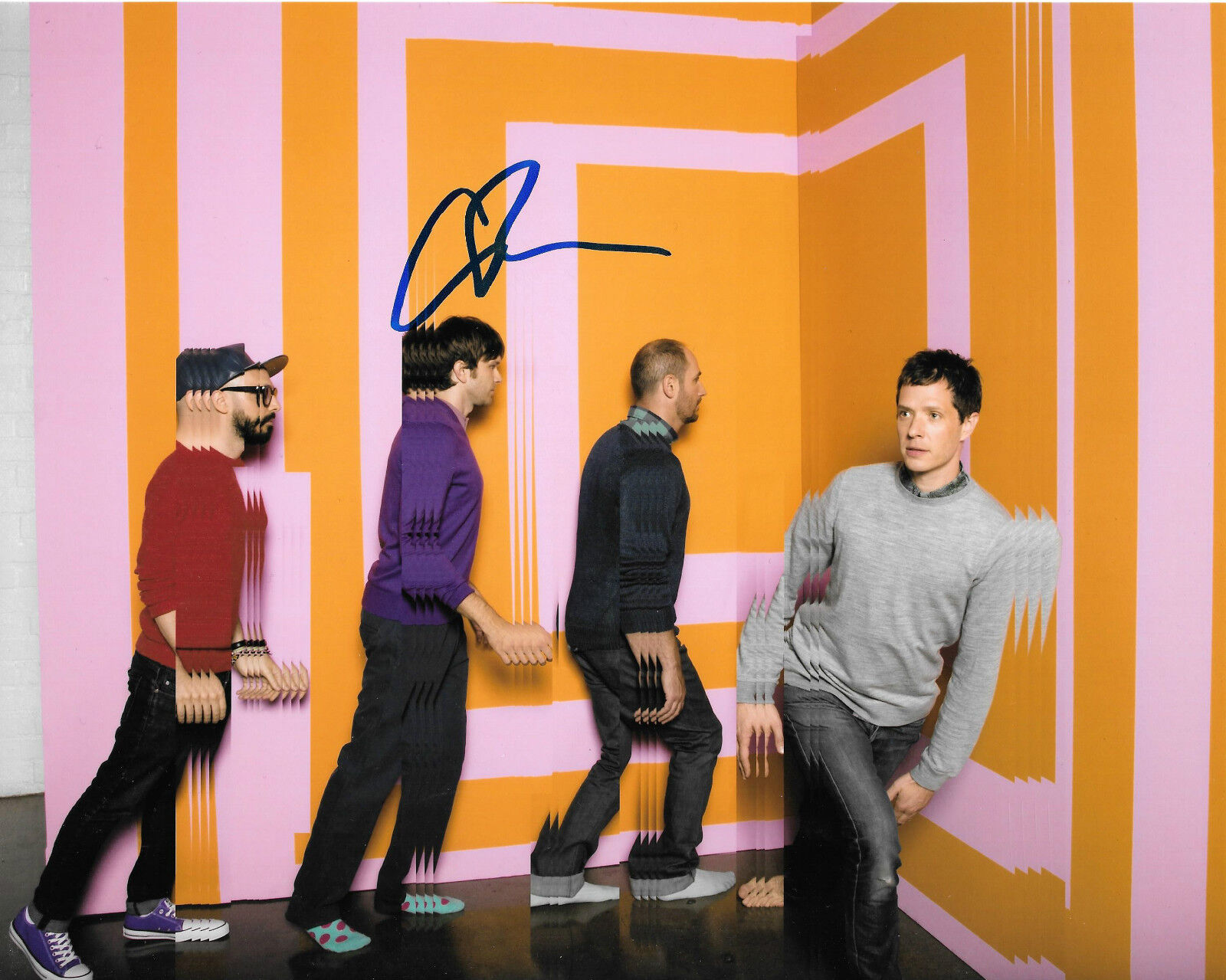 GFA Ok Go Band Guitarist * ANDY ROSS * Signed 8x10 Photo Poster painting A3 COA