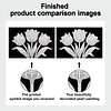 uk.everydayedeals DIY Pearl Painting With Frame - Handmade Self-Adhesive Pearls - Tulip(20*30cm)