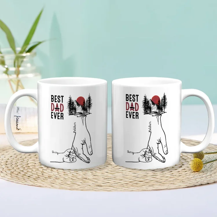 Personalized Ceramic Mug-Best Dad Ever Gifts For Dad