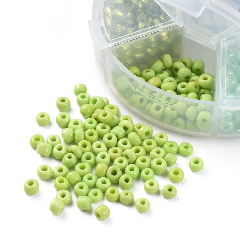 1 Set Diameter 4mm Hole 1~1.9mm Glass Round Jewelry Accessories