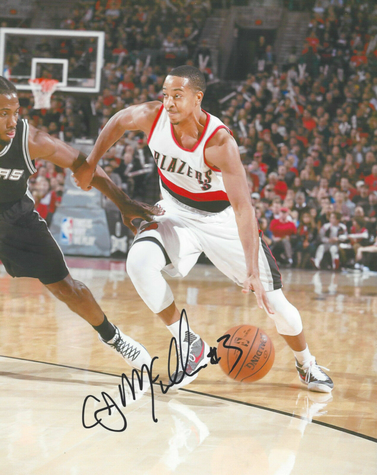 CJ McCollum Autographed Signed 8x10 Photo Poster painting ( Trail Blazers ) REPRINT