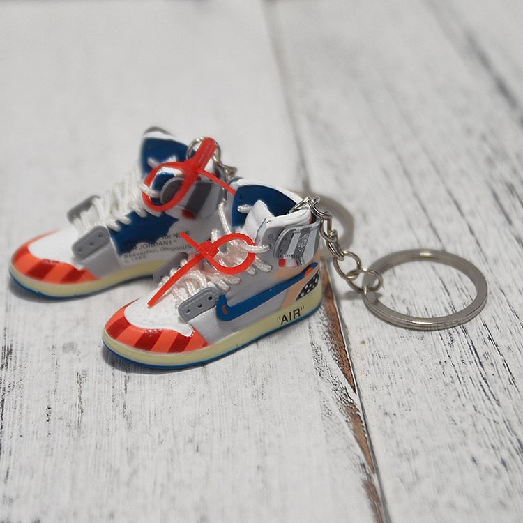 off white jordan 1 keychain