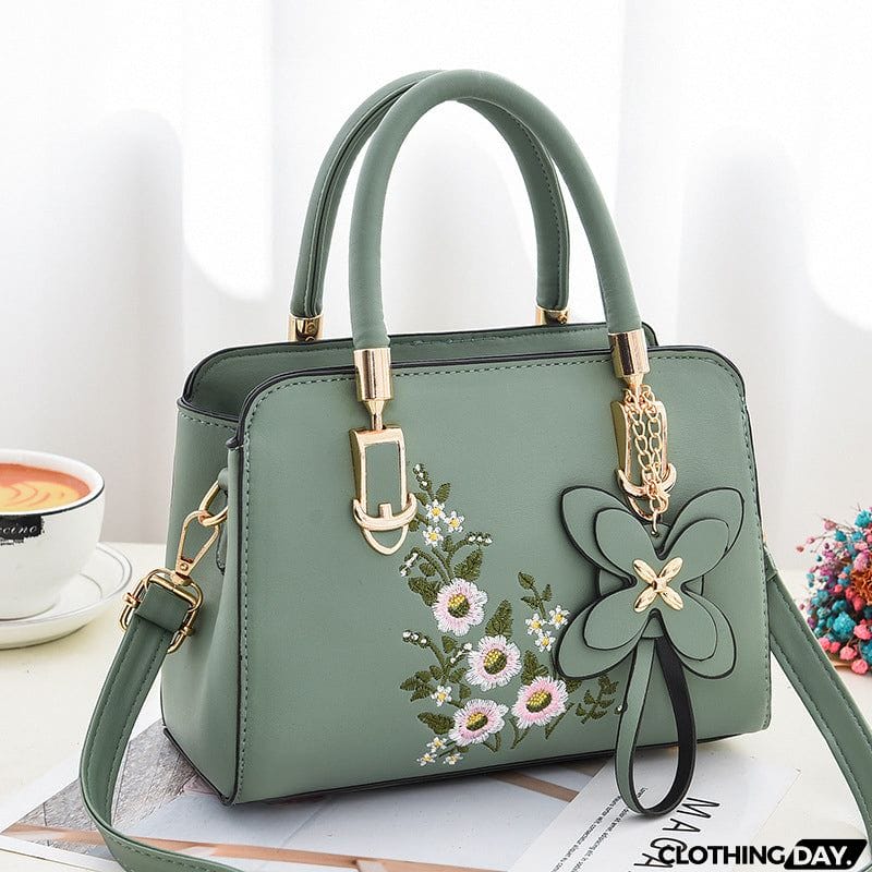 Delicate Elegant Floral Embroidery Handbags for Ladies