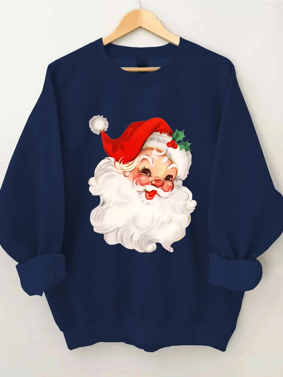 Retro Christmas Santa Sweatshirt