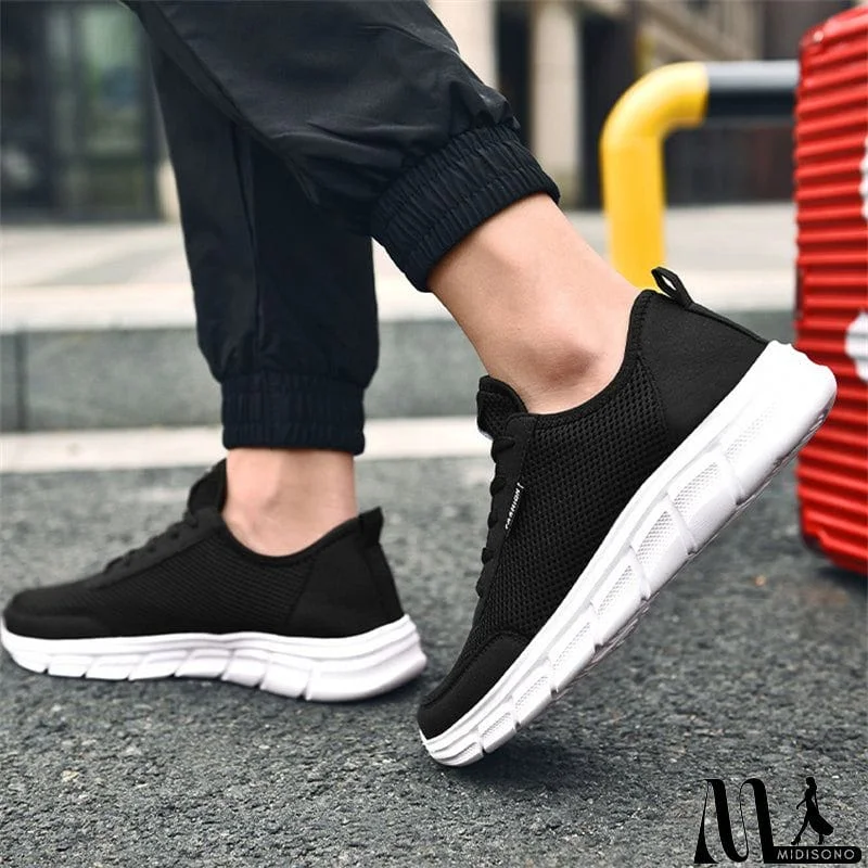 MidiSono - Large Size Cozy Modern Running Sports Sneaker for Men