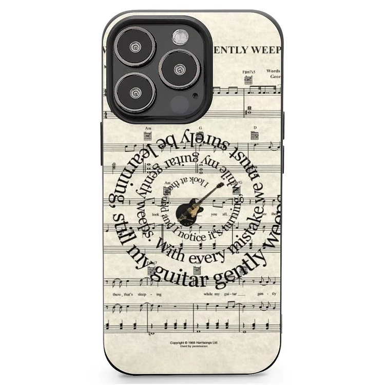 While My Guitar Gently Weeps Mobile Phone Case Shell For IPhone 13 and iPhone14 Pro Max and IPhone 15 Plus Case - Heather Prints Shirts