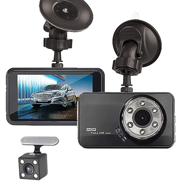 Dual Dash Camera 3" LCD Display