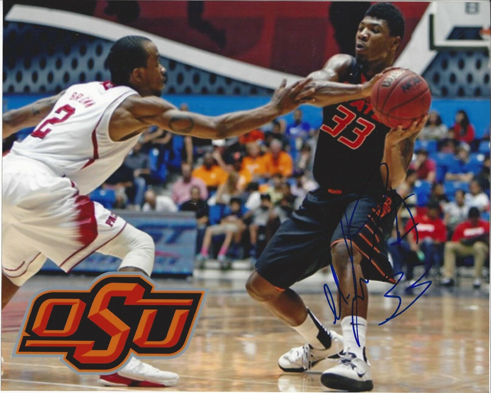 Marcus Smart Autographed 8x10 Oklahoma State CelticsB369