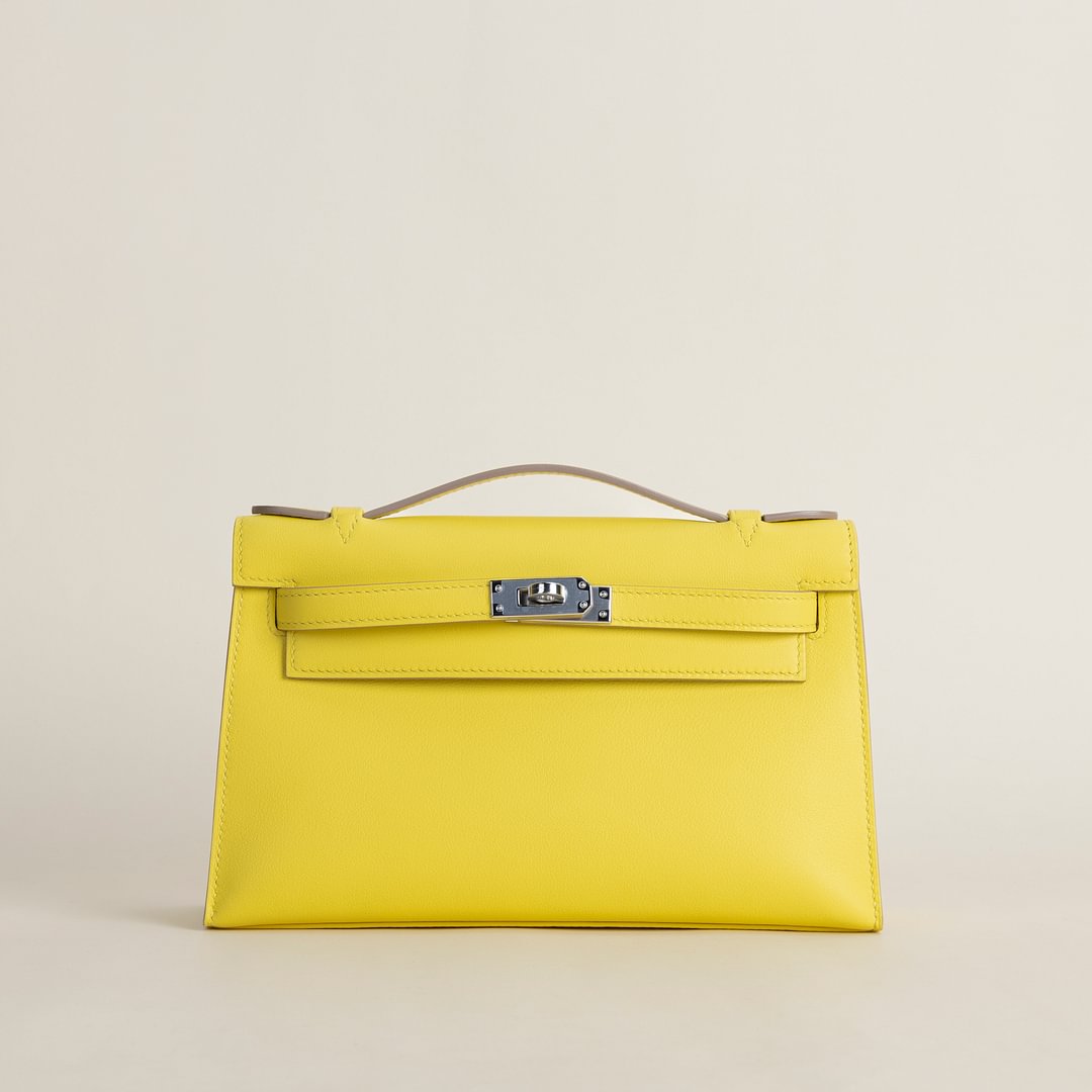 Kelly pochette Swift 9R Lime PHW