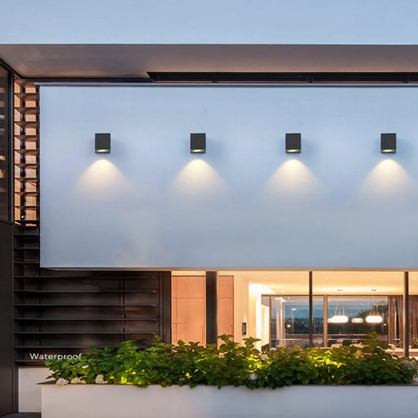 3W/6W LED Aluminum Wall Lamp Porch Light Wall Sconce Square Outdoor ...