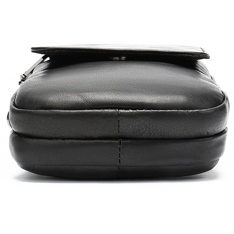 Men's Leather Belt Bag Retro Multi-Function Shoulder Bag
