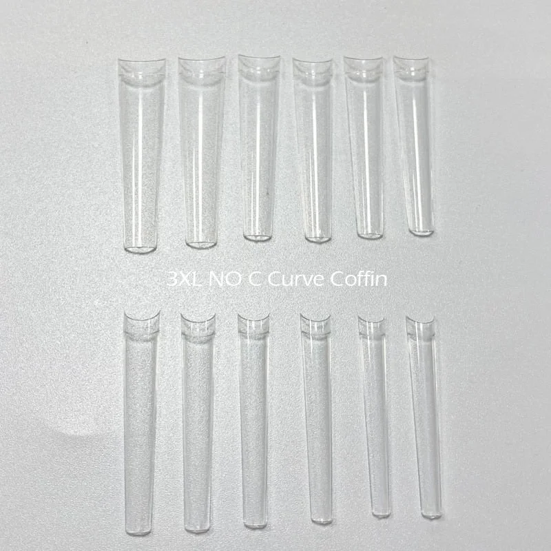 504pcs 3Xl Clear Coffin Half Cover False Nail Tips Extra Long No C Curve Fake Finger Tips Press On Nails Manicure Salon Acrylic-Nail Inspo