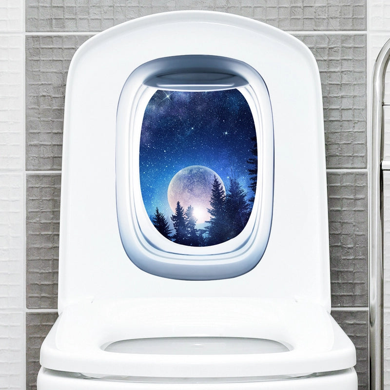 Casual Elegant Landscape PVC Wall Sticker Bathing