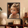 Douce Fille-Peinture au Diamant-30*40CM