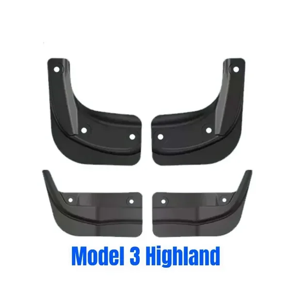 New Mud Flaps for Tesla 3+ Highland 2024 Model Y 2021 2022 2023 Mudflaps Splash Guards Mudguards Front Rear Fender