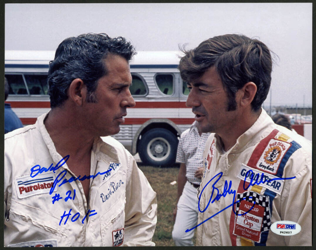 David Pearson & Bobby Allison DUAL SIGNED 8x10 Photo Poster painting NASCAR PSA/DNA AUTOGRAPHED