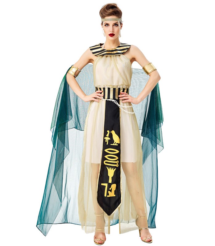 Halloween cosplay Egyptian pharaoh Cleopatra goddess performance costume Novameme