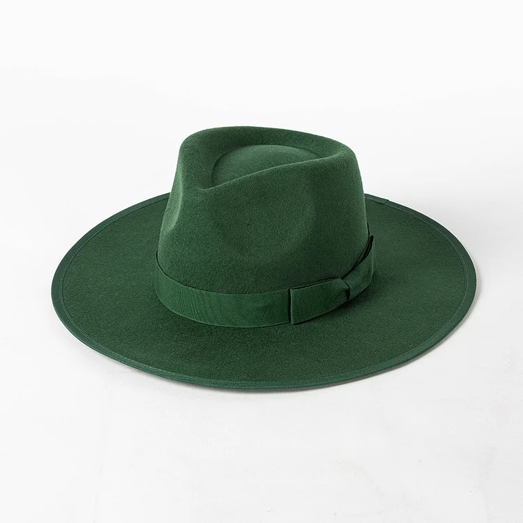 Rose Classic Fur Felt Hat - Dark Green