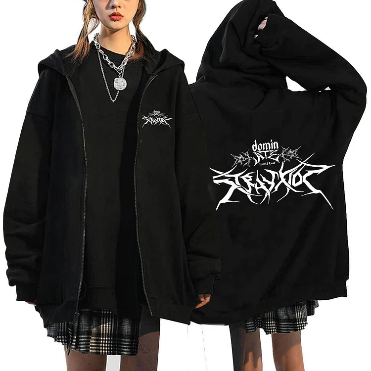 2025 Stray Kids dominATE World Tour Zip-Up Hoodie