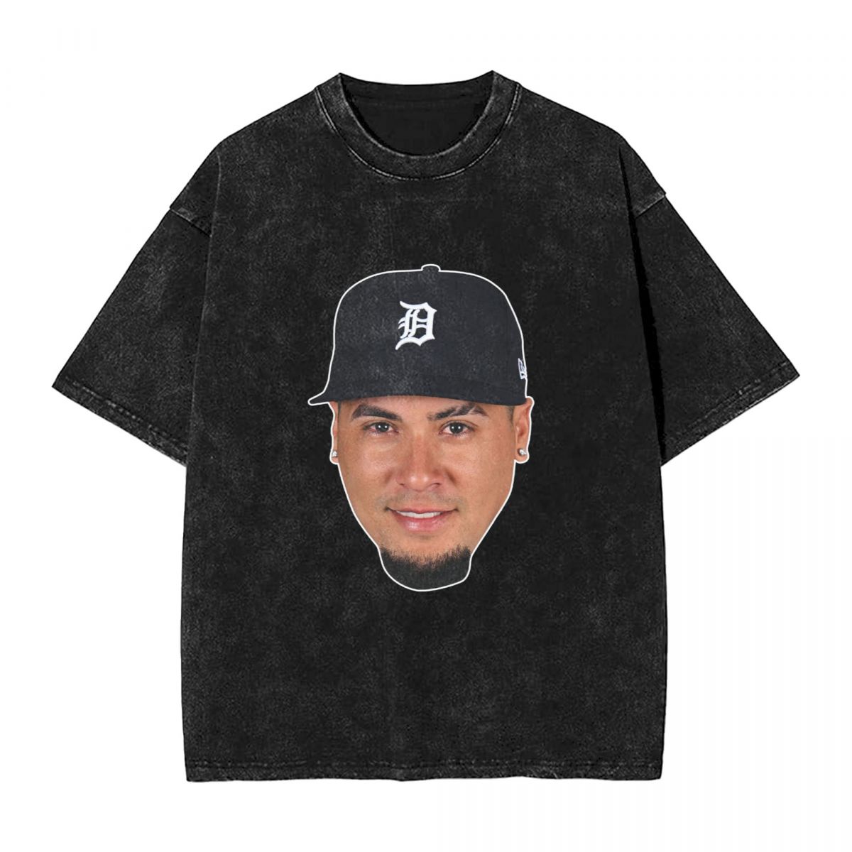 Detroit Tigers Javier Báez Washed Oversized Vintage Men's T-Shirt