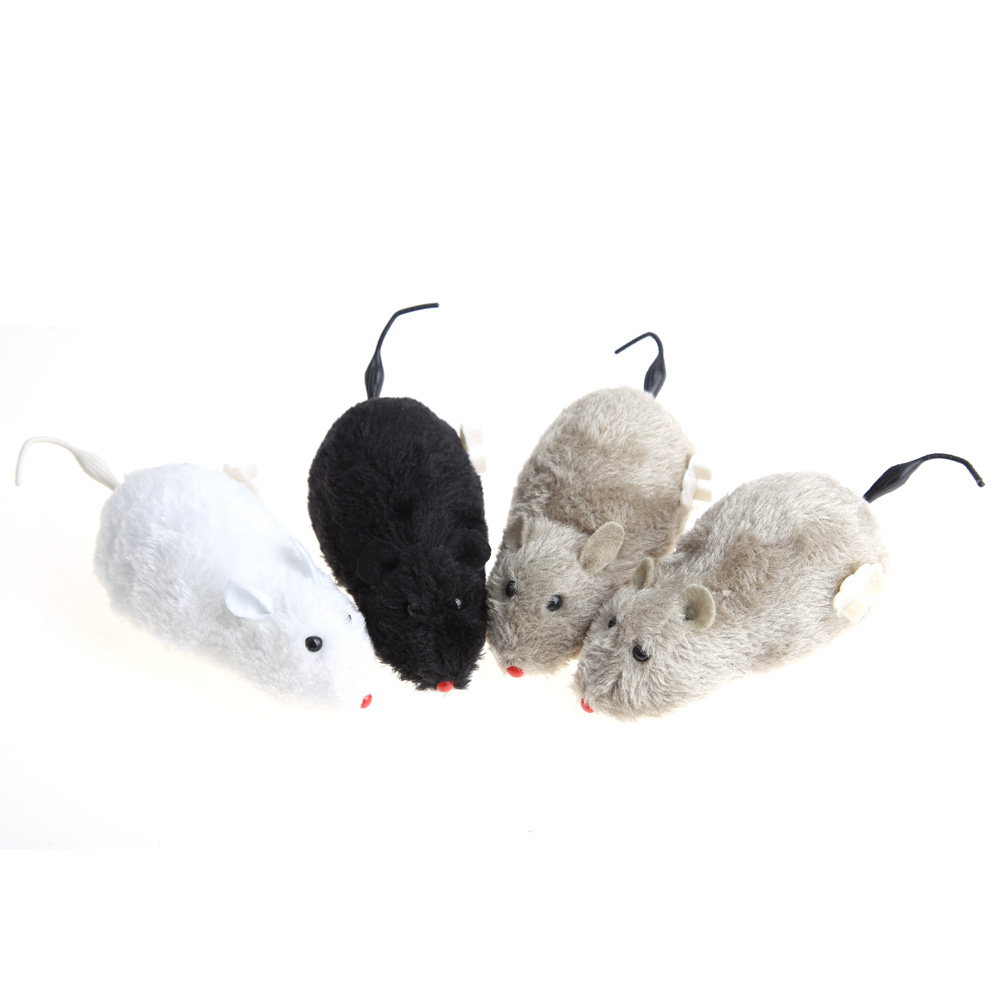 

Winding Mechanism Mouse Toy for Cat Dog Pet Trick Playing Plush Motion Rat, 501 Original