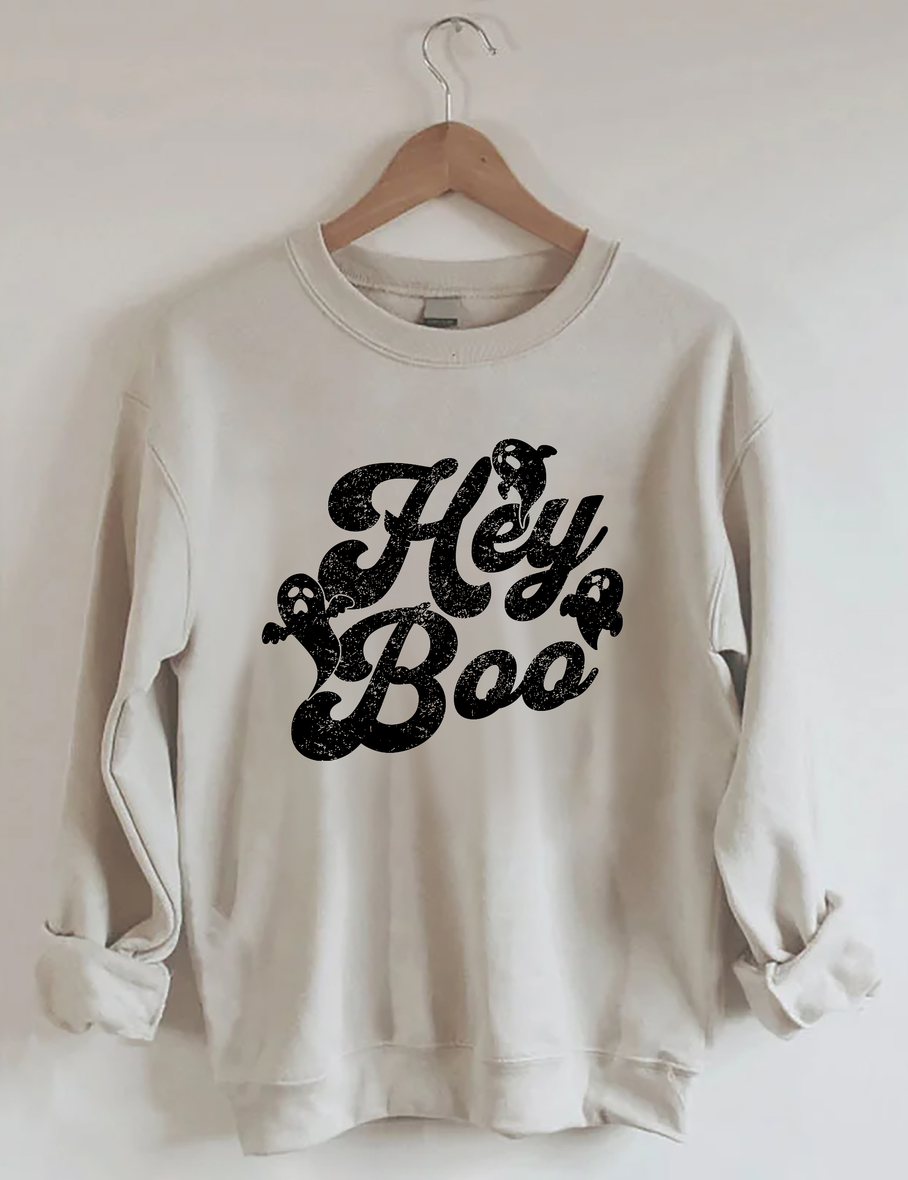 Hey Boo Halloween Sweatshirt