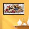 Teddy Bear-14CT Stamped Cross Stitch Kit(54*31cm)