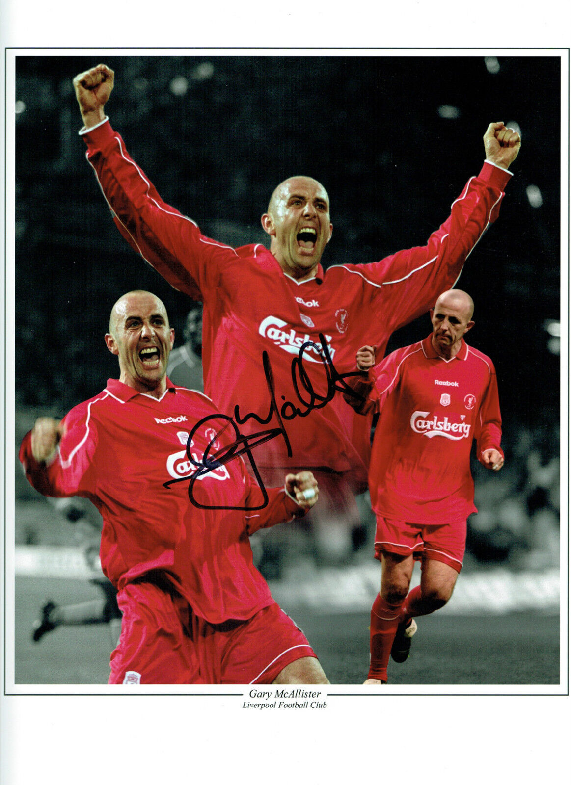 Gary McALLISTER Signed Huge Football Photo Poster painting AFTAL COA Autograph Liverpool Montage