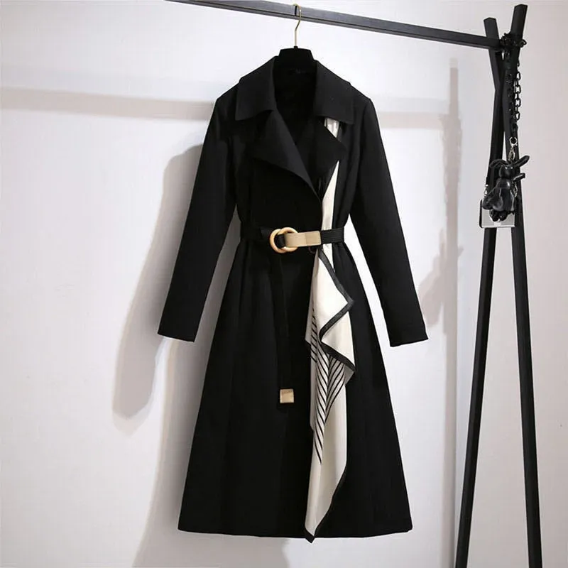 2021 Spring Autumn New Windbreaker Women Long Korean Fashion Trench Coat Women's Plus Size Windproof Overcoat Trend 4XL