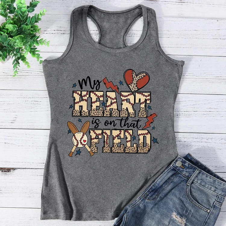 My Heart Is On That Field Vest Tank Top-0025457