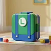 Stainless steel lunchbox in the shape of a backpack