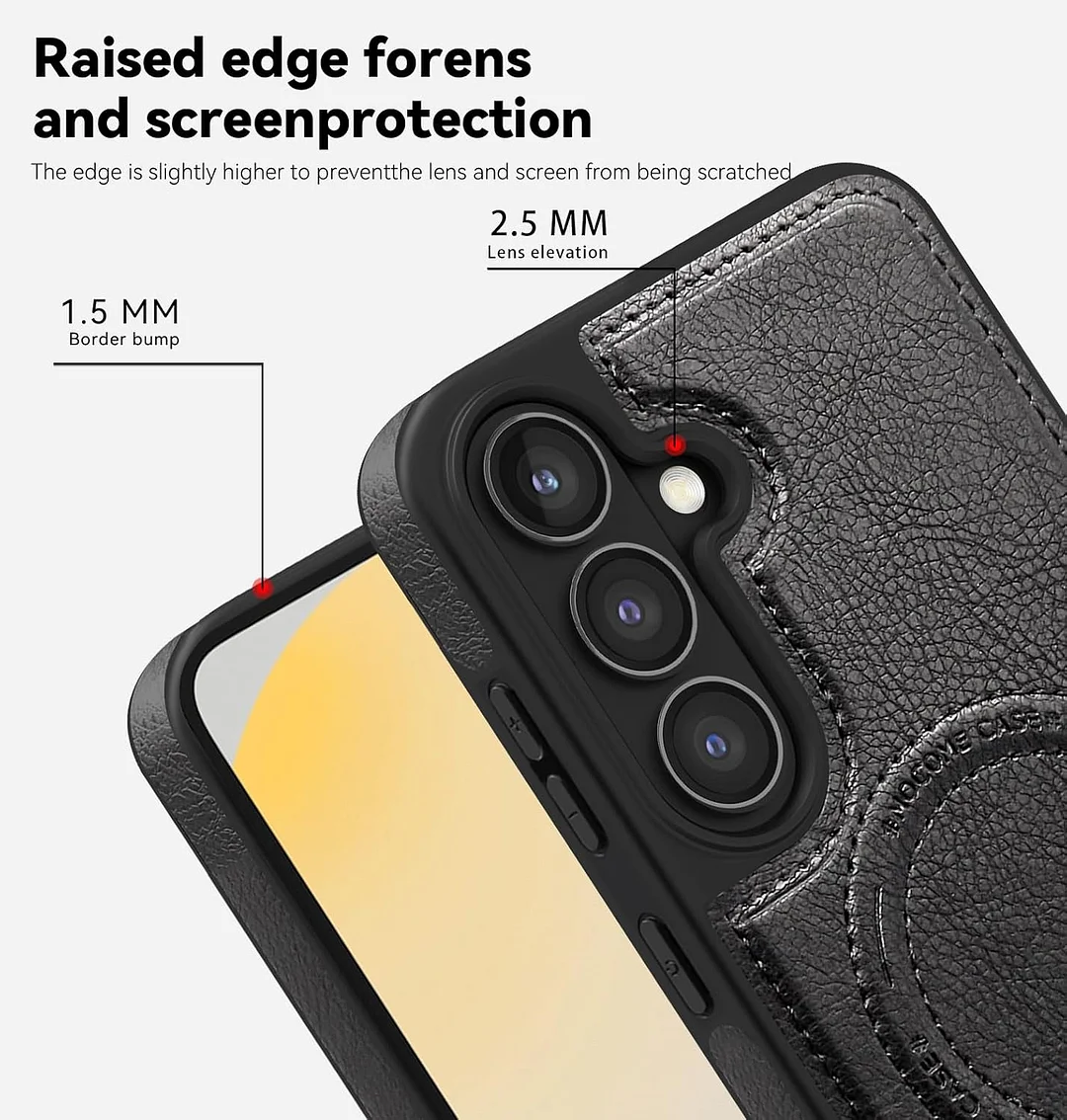 Samsung Galaxy Z Fold 6 Leather Case Magnetic Protective Case Holder Phone Case