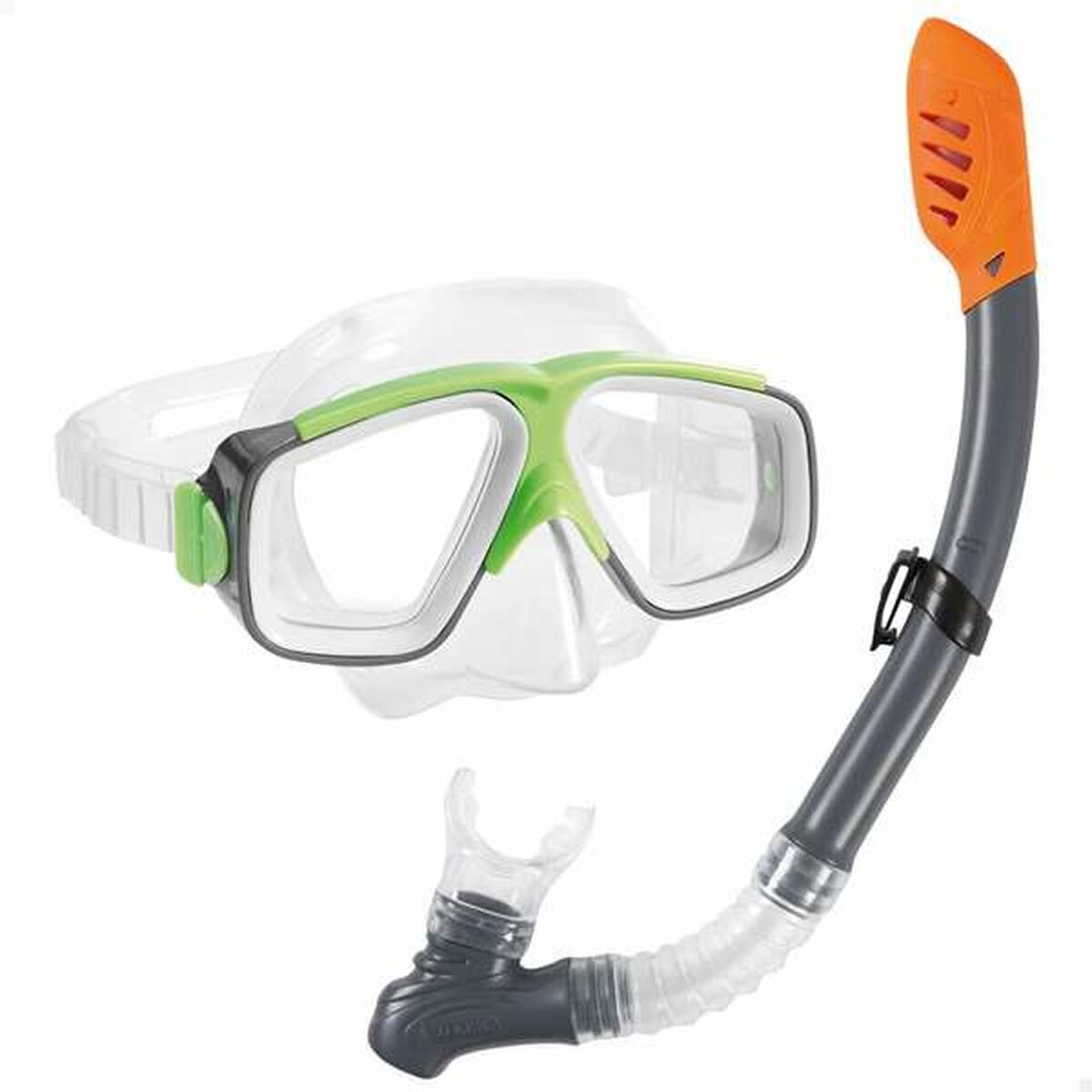 Snorkel Goggles and Tube for Children Intex Green - sale.kim -  endless selection of finest brands