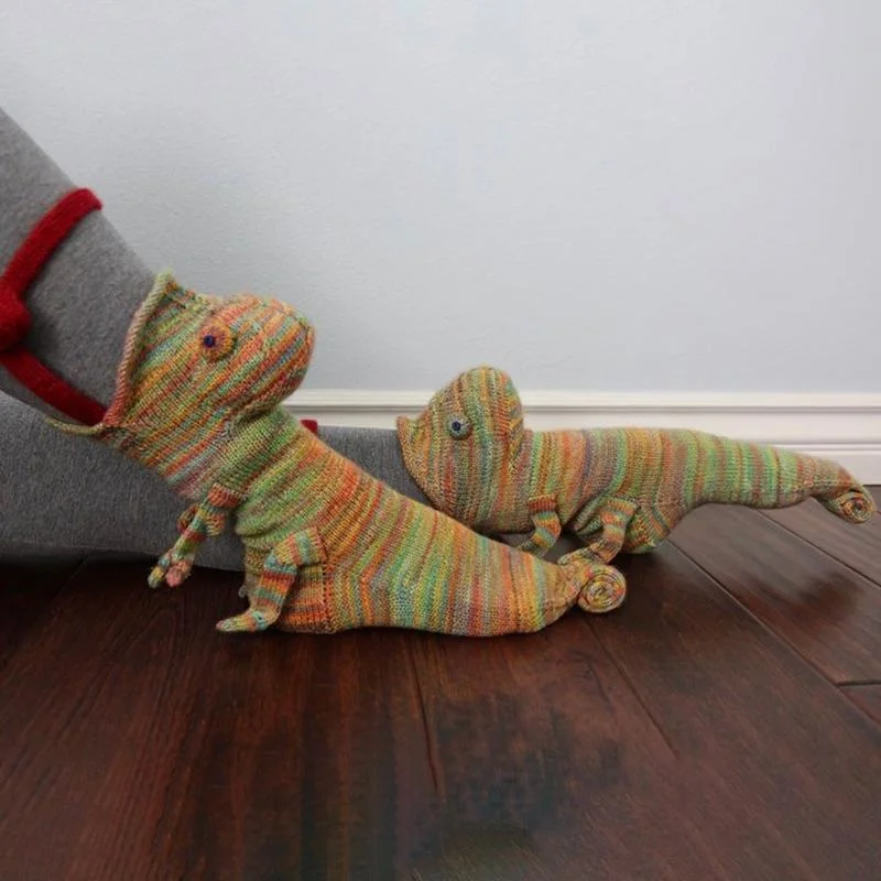 Knit Crocodile Socks