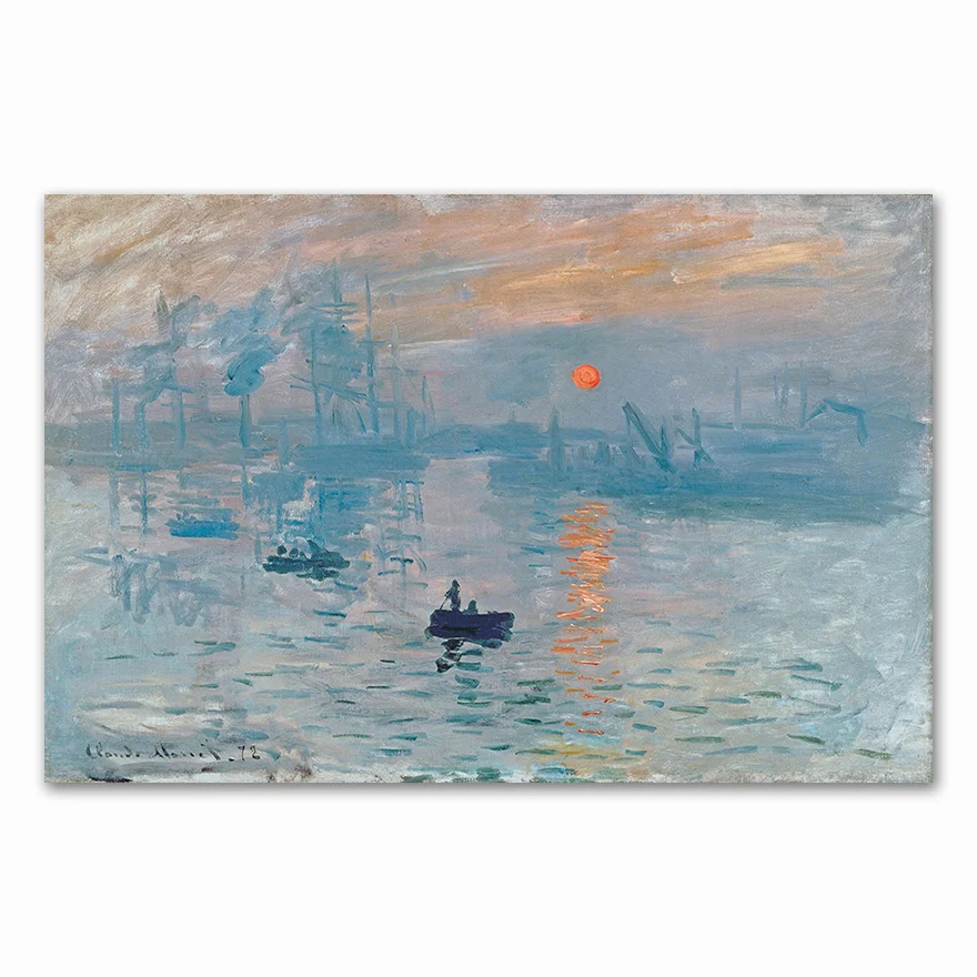 Nigikala Famous Claude Monet Canvas Painting  and prints Fashion Modern Wall art pictures For Living room bedroom dinning room cafe