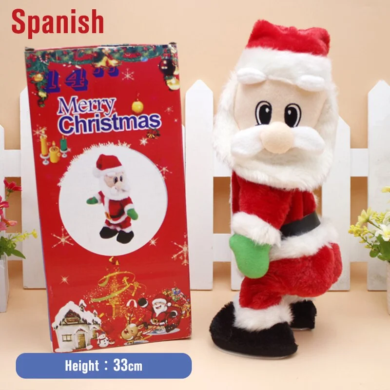 Funny Christmas Santa Claus Electric Climb Ladder Decoration Christmas Tree Hanging Ornaments New Year Children Kids Gifts