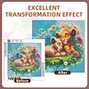 Diamond Painting -DIY Round Drill Cartoon Lions
