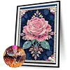 Diamond Painting-DIY Sparkling Special Shaped Pearl Drill Pink Roses(30x40cm)