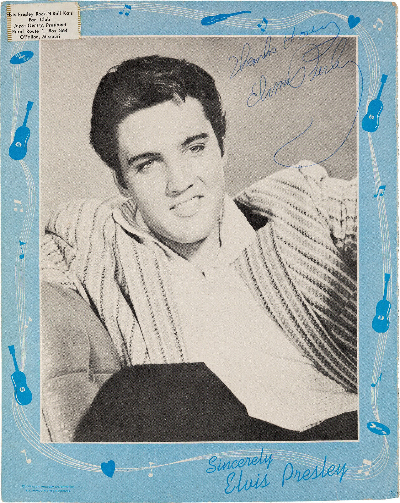 ELVIS PRESLEY Signed Photo Poster paintinggraph - Rock and Roll Star Singer / Vocalist preprint