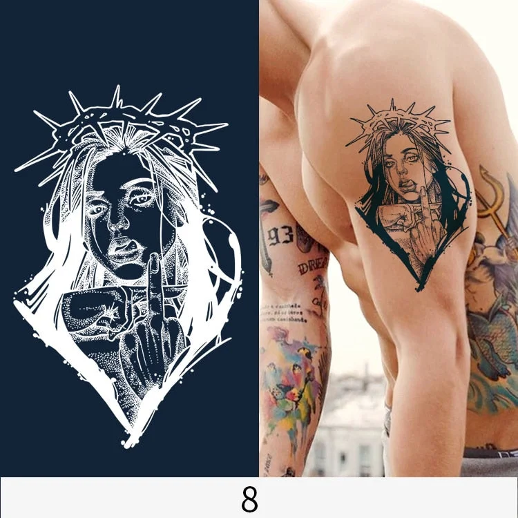 Basketball Anime Flower Butterfly Text Art Festival Cute Cool Waterproof Full Body Arm Men and Women Natural Temporary Tattoos