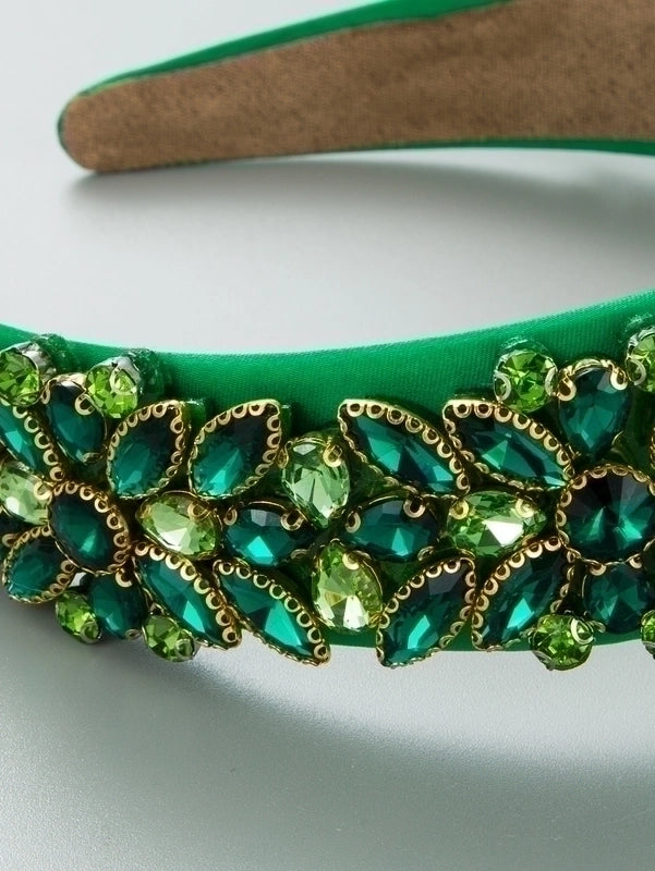 Women’s Glam Geometric Artificial Crystal Rhinestones Hair Band