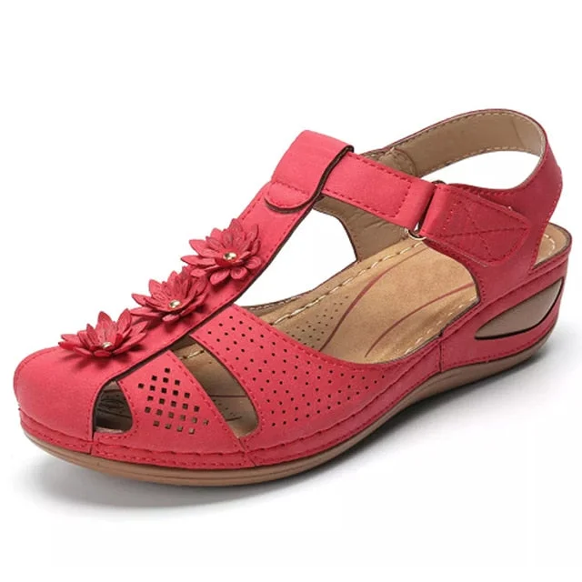 Women Sandals Plus Size 44 Wedges Shoes Woman Heels Sandals Chaussures Femme Soft Bottom Platform Sandals Gladiator Casual Shoes