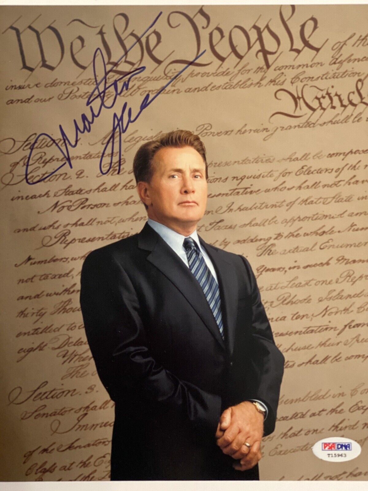 Martin Sheen autographed 8x10 Photo Poster painting PSA/DNA COA West Wing Pres. Josiah Bartlet