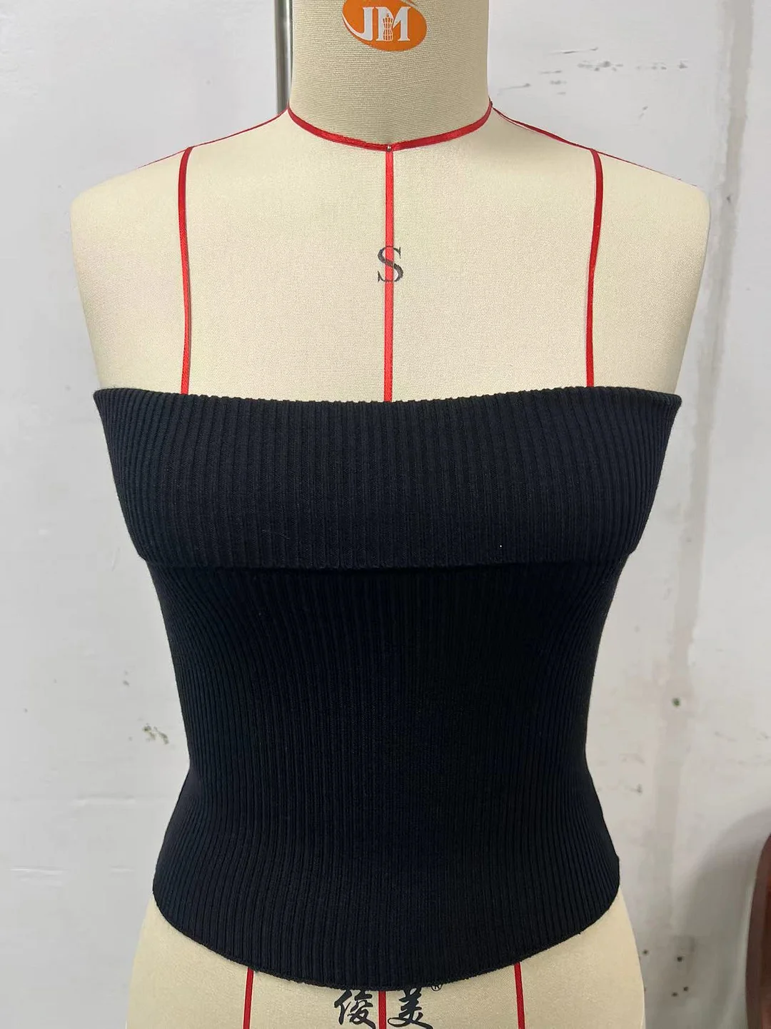 Woherb Woherb New Strapless Three-Color Texture Sense Slim Sexy Thin Pit Strip With A Strapless Jacket Female-Outfit Ideas