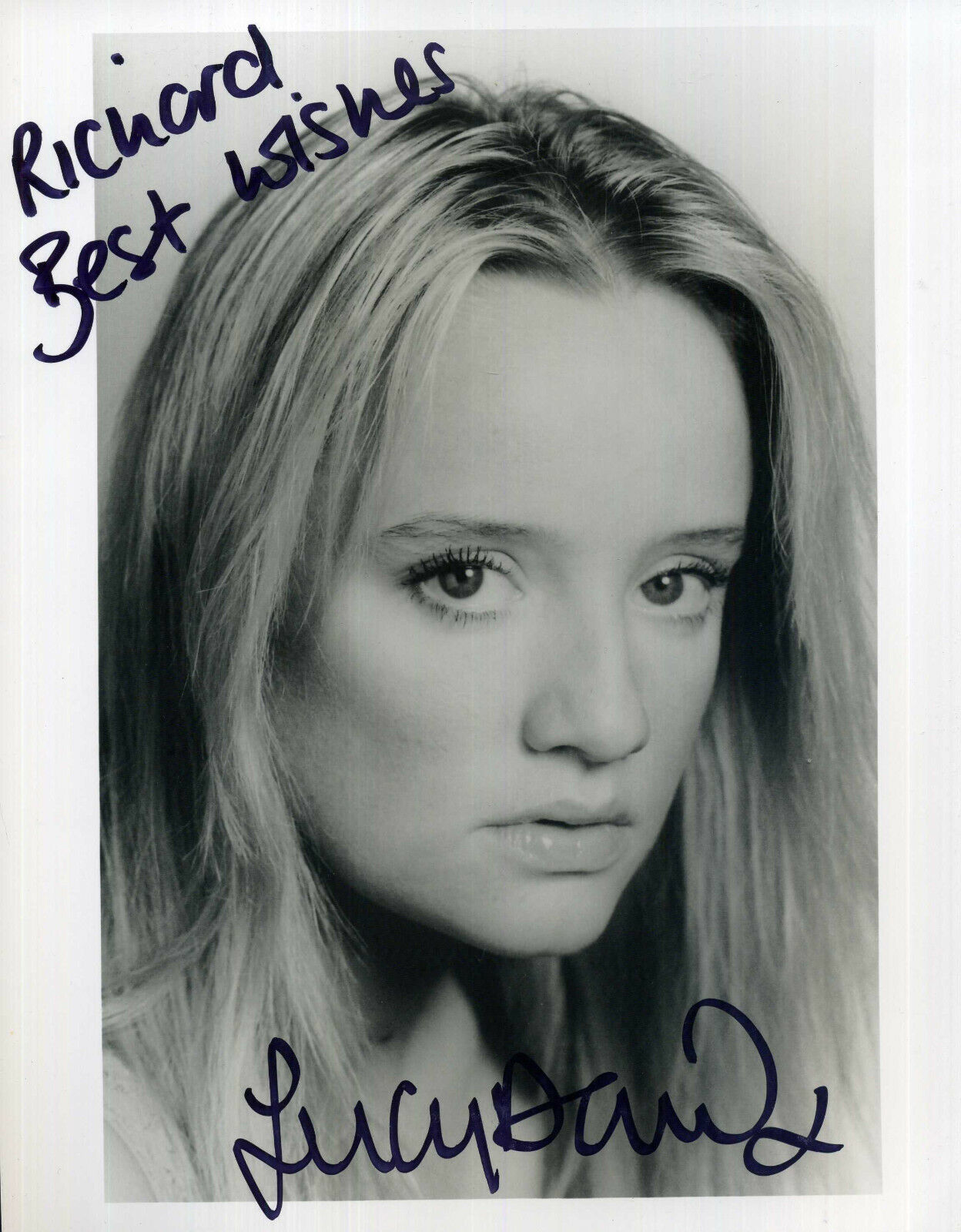 LUCY DAVIS Signed Photo Poster paintinggraph - TV & Film Actress - preprint