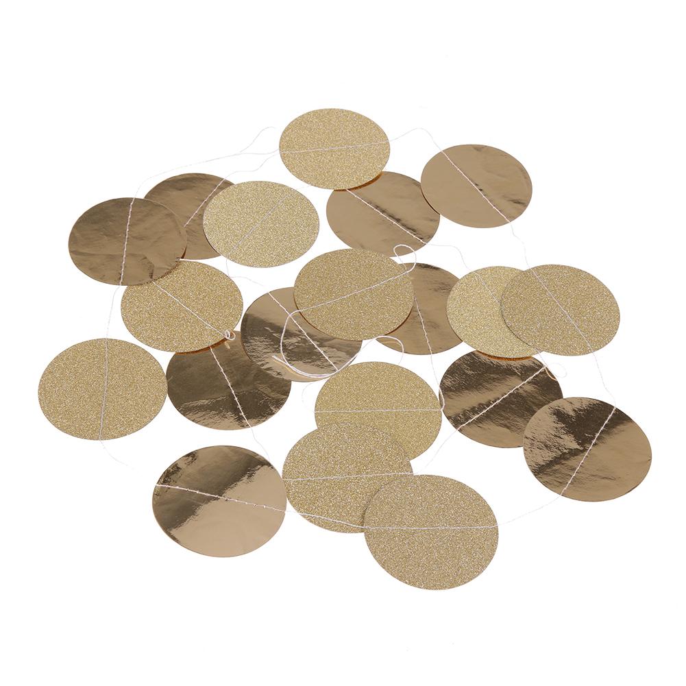 

200pcs 5.5cm Round Gold Paper Sheet Biodegradable Wedding Party Decor, 501 Original