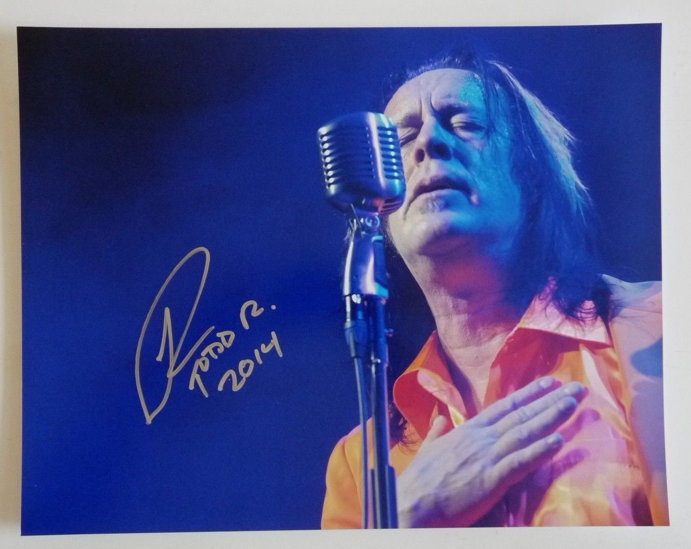 Todd Rundgren Utopia Signed Autographed 11x14 Photo Poster painting PSA BAS Guaranteed