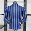 Joyfball 2025/2026 Player Version  Long Sleeve Internazionale Milan Home Football Shirt 1:1 Thai Quality（The player version jersey is a bit tight, please pay attention to the size selection）